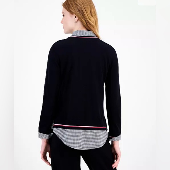 Tommy Hilfiger sweater with faux dress shirt underneath - Picture 4 of 8